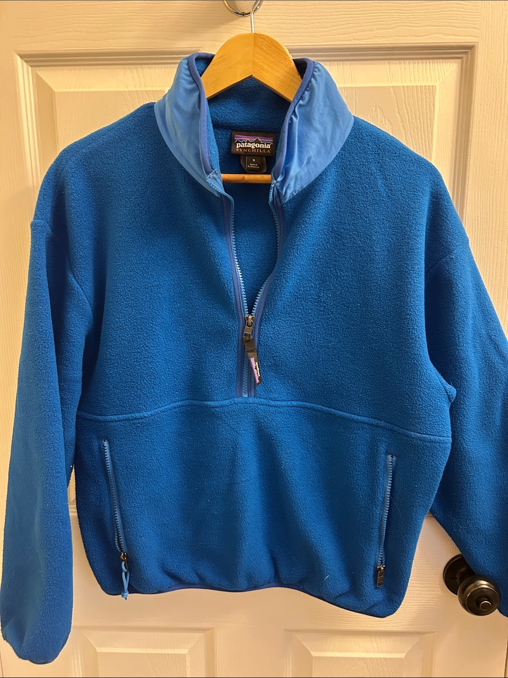 Patagonia Royal Blue Quarter-Zip Fleece Pullover